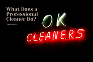 What Does A Professional Cleaner Do